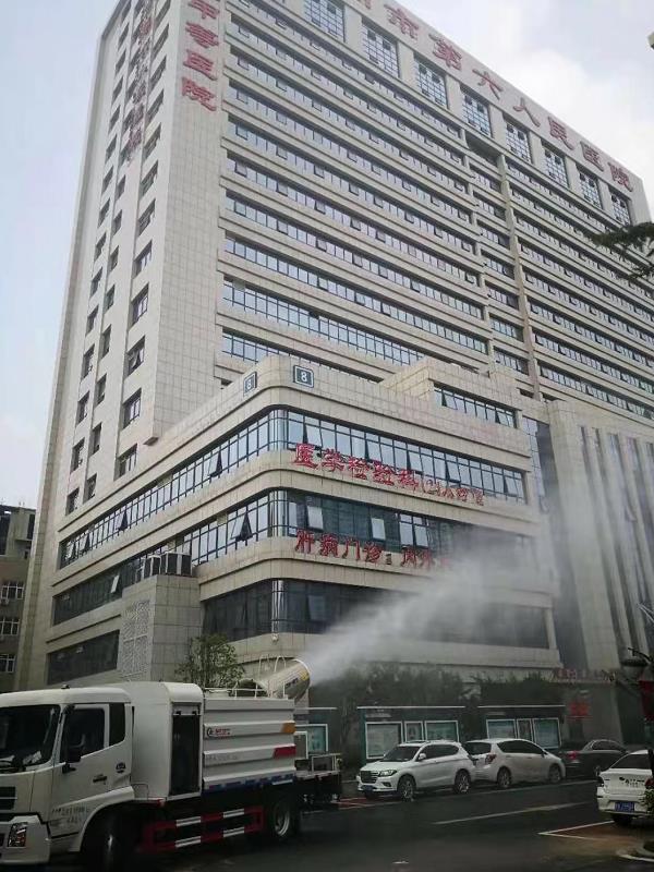 郑州市第六人民医院院内环境消杀全面完成